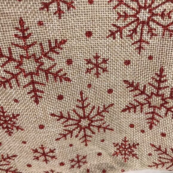 Christmas Stockings  Large stocking with‎ Red Snowflake - Picture 3 of 5